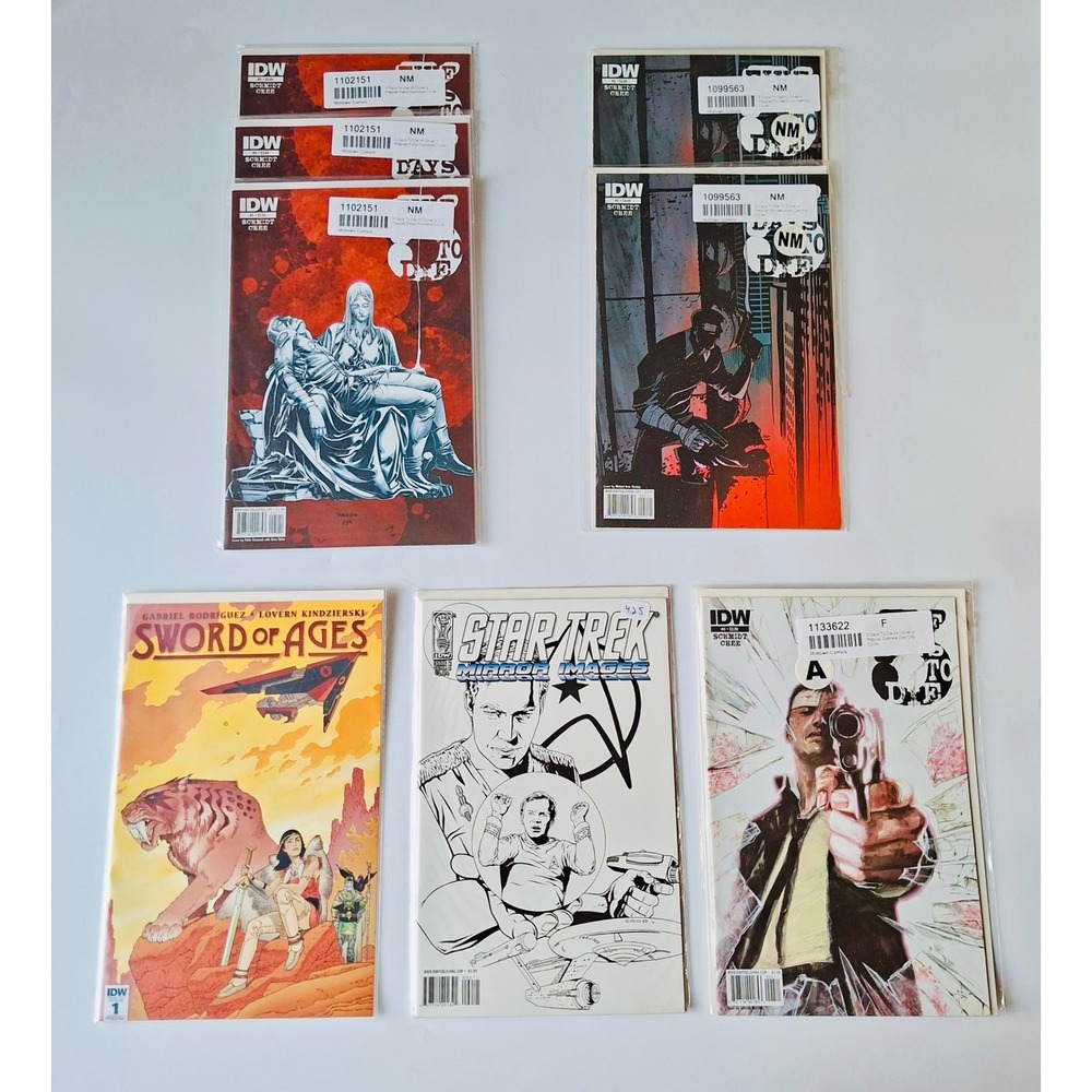 8 IDW Comics Lot 5 Days to Die Star Trek Mirror Images Sword of Ages Preview